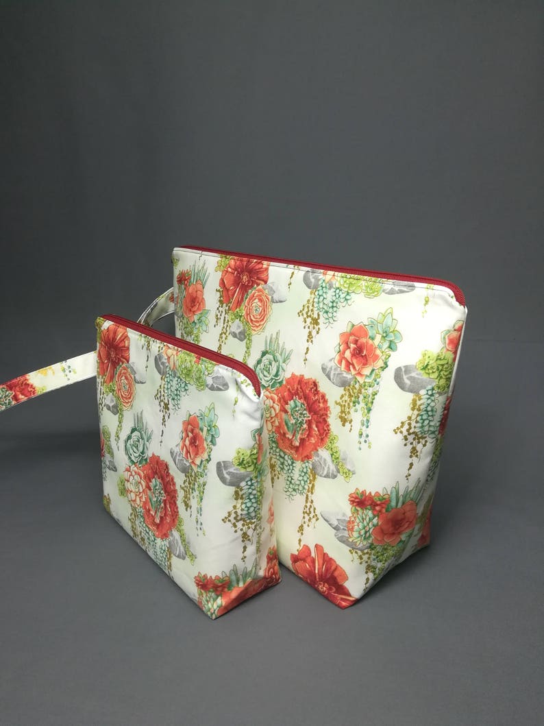Wedge Bag Made to Order Butterfly Project Bag 1-2 Skein or 5-7 Skein Project Bag Handle Zipper