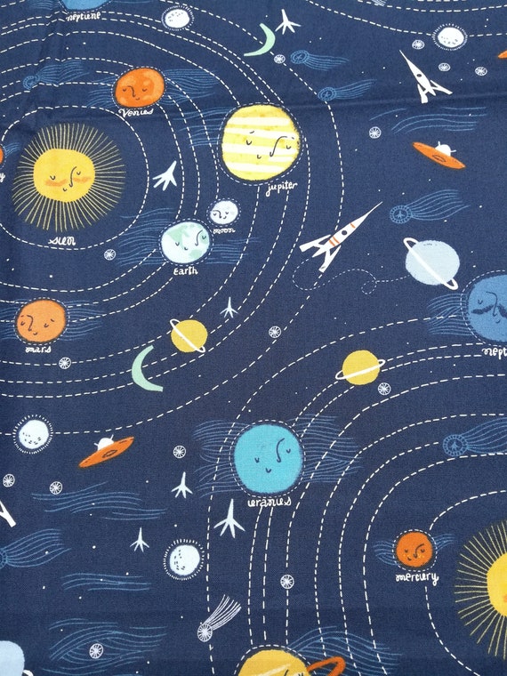 Made To Order Solar System Project Bag 1 2 Skein Or 5 7 Skein Project Bag Wedge Bag Zipper Handle