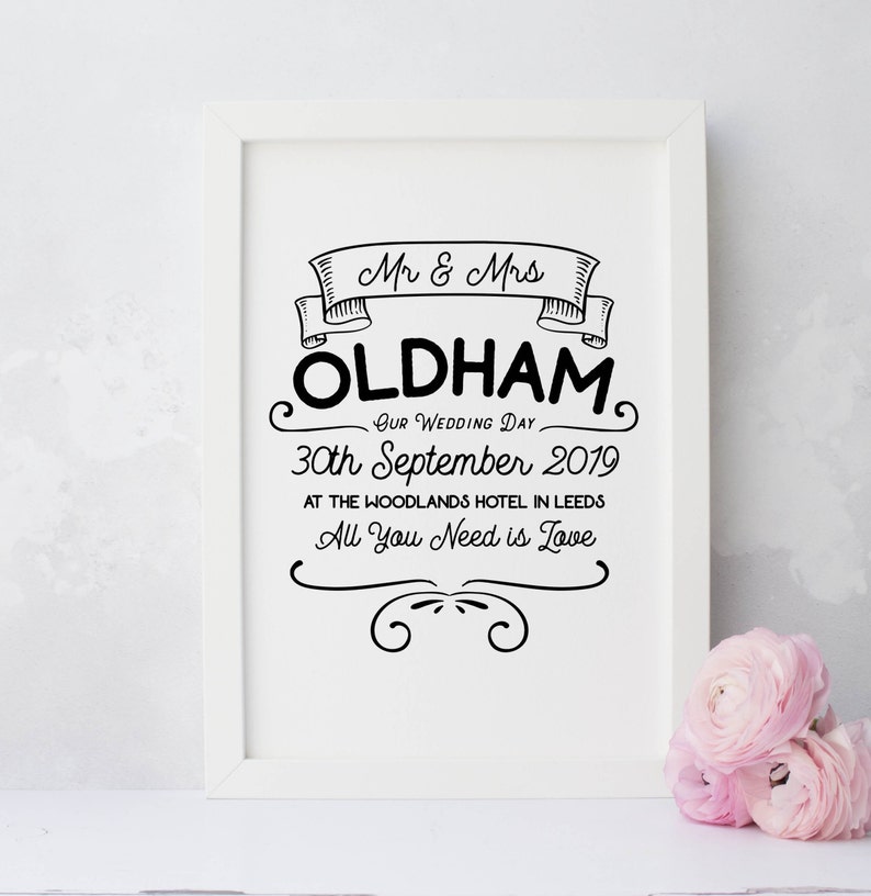 Wall Art-NO FRAME Family Baby Details about   Personalised A4 Print Gift Name