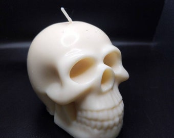 White skull candle