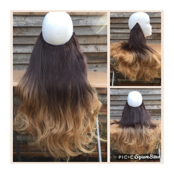 Halo Hair Extensions Flip In Hair Layered 22 Long Etsy