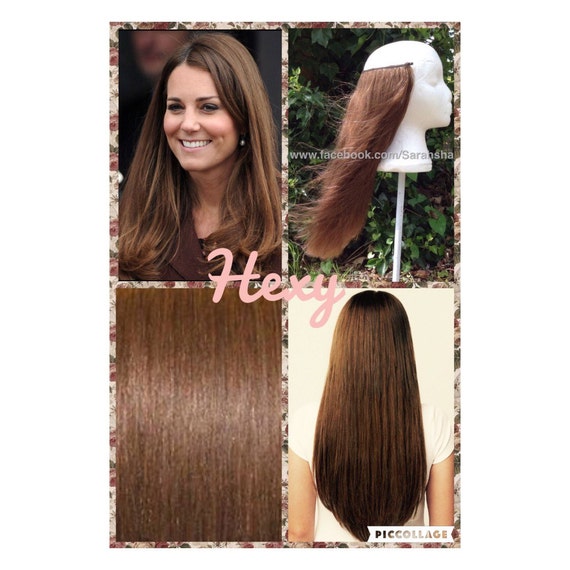 Halo Hair Extensions 18 6 Medium Light Chestnut Brown Etsy