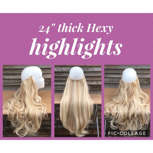 24 Hair Extensions 18 613 Bleach Med Blonde Highlights Magic Etsy