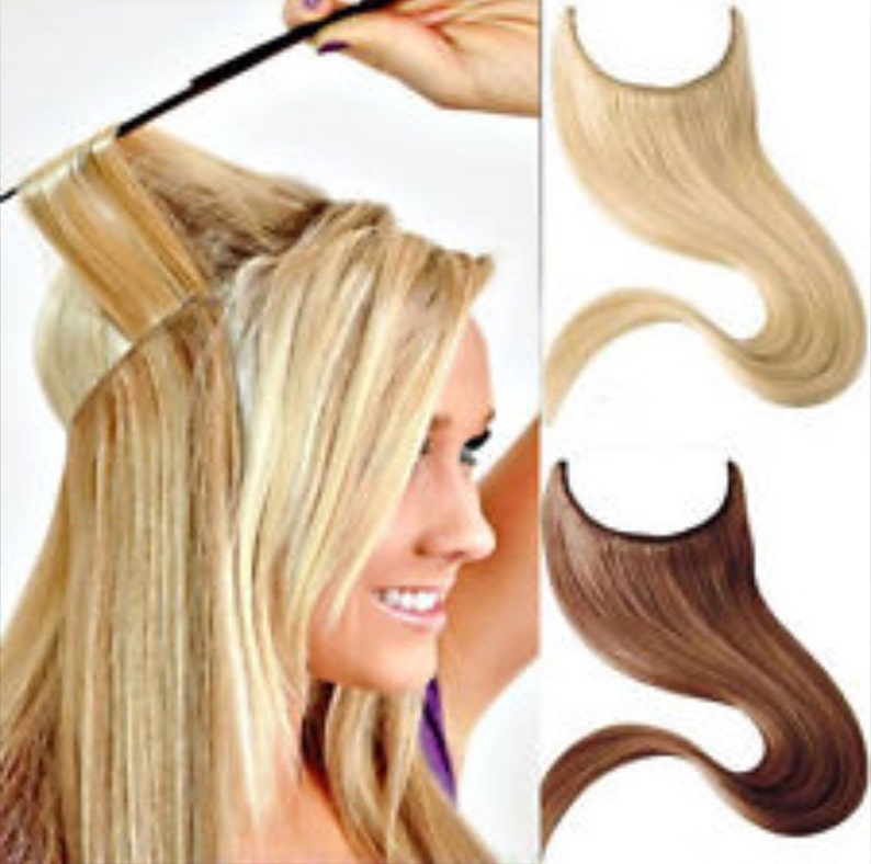 etsy halo hair extensions