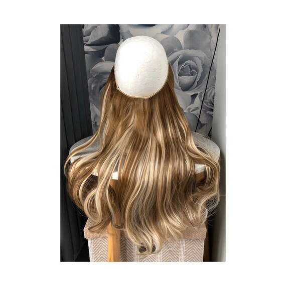 Halo Hair Extensions Flip In 16 18 120g Thick Wavy Hexy Etsy