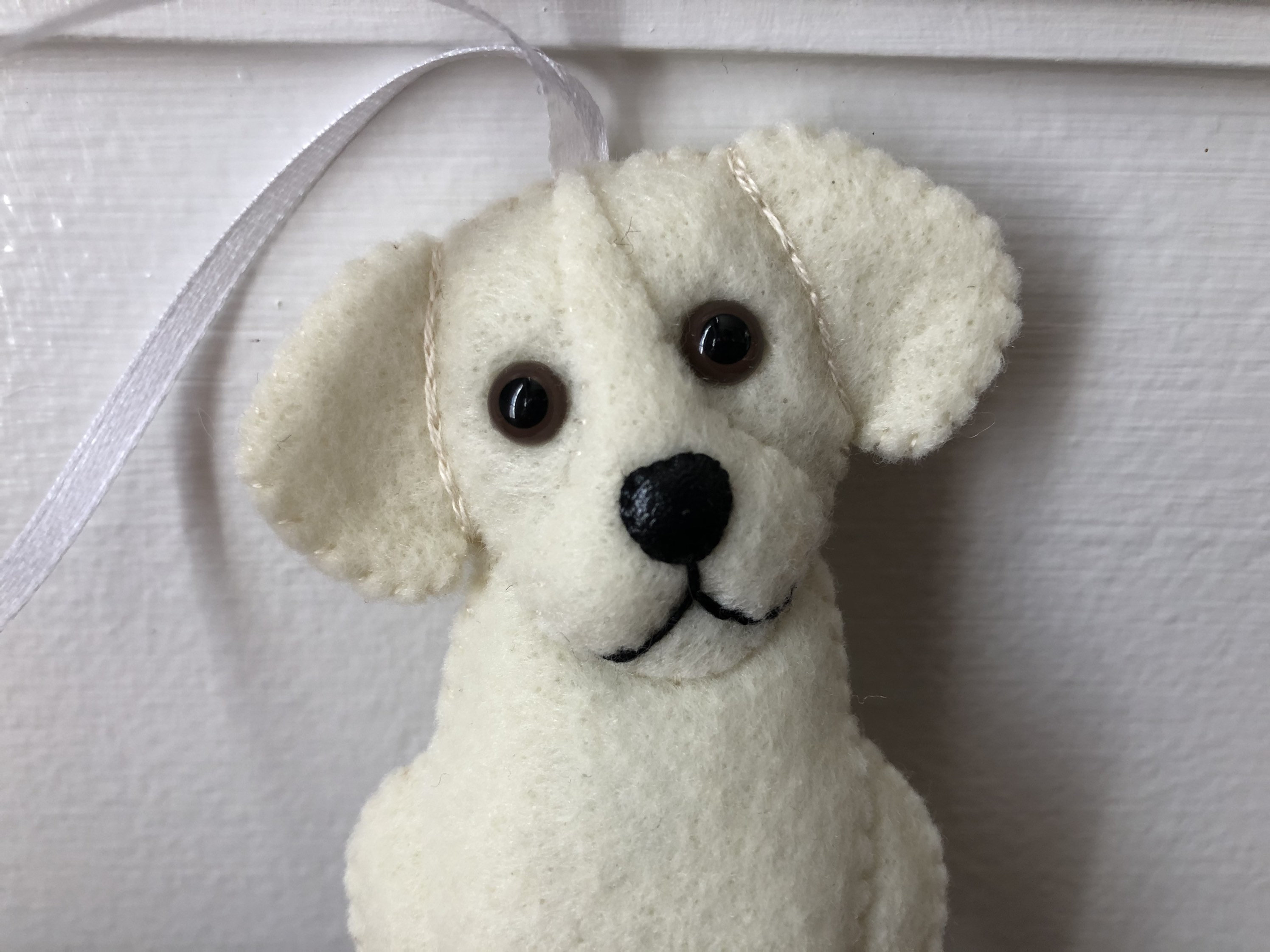 Labrador Retriever Puppy Ornament Lab Felt Ornament Black Lab Etsy