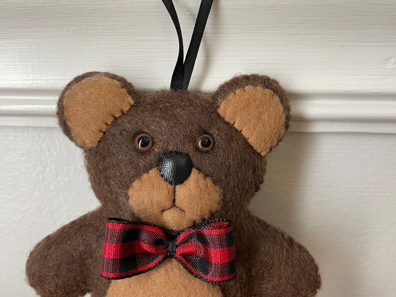 Teddy Bear Felt Ornament Baby Bear Baby Gift Expectant Etsy