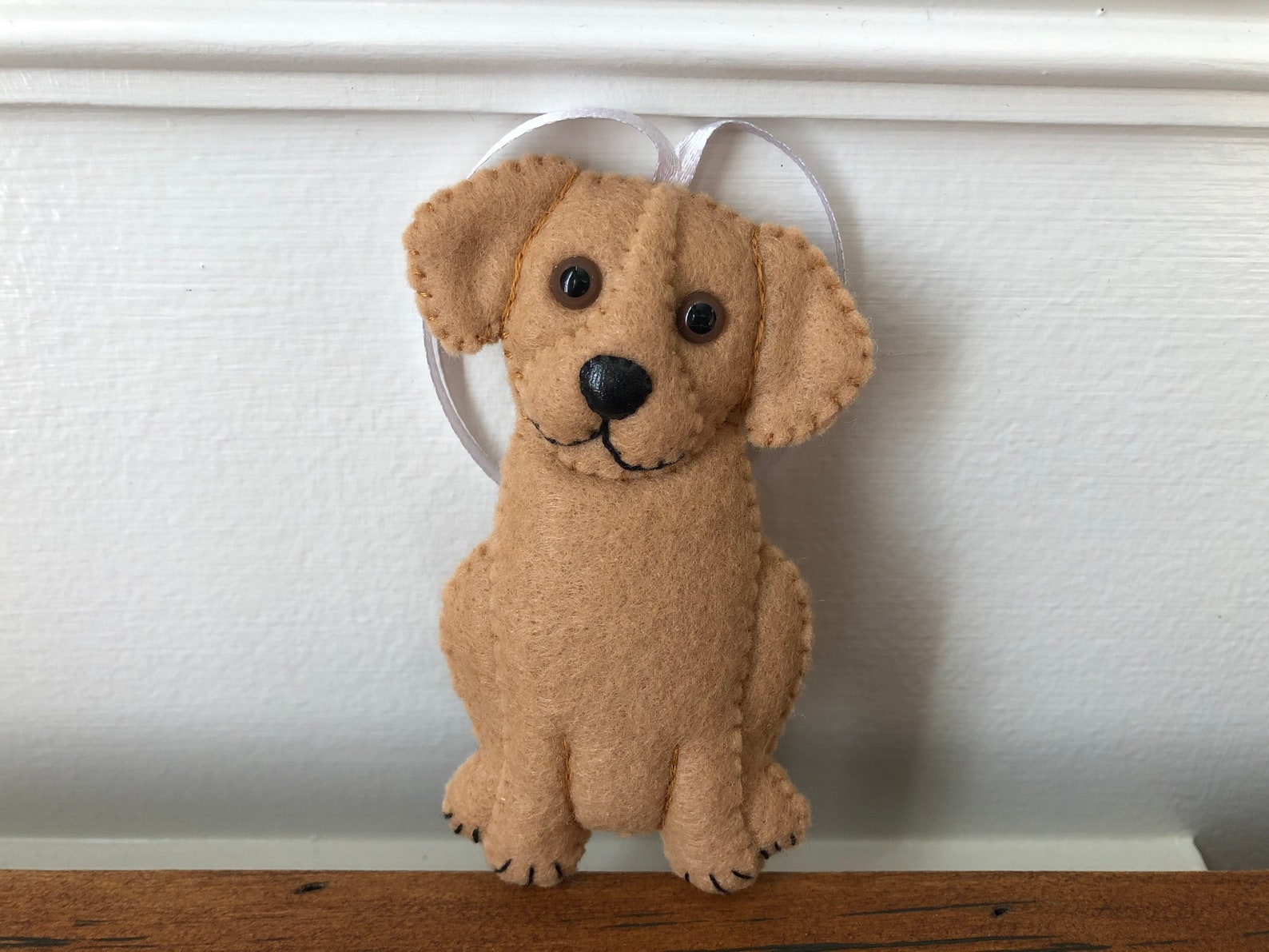 Labrador Retriever Puppy Ornament Lab Felt Ornament Black Lab Etsy