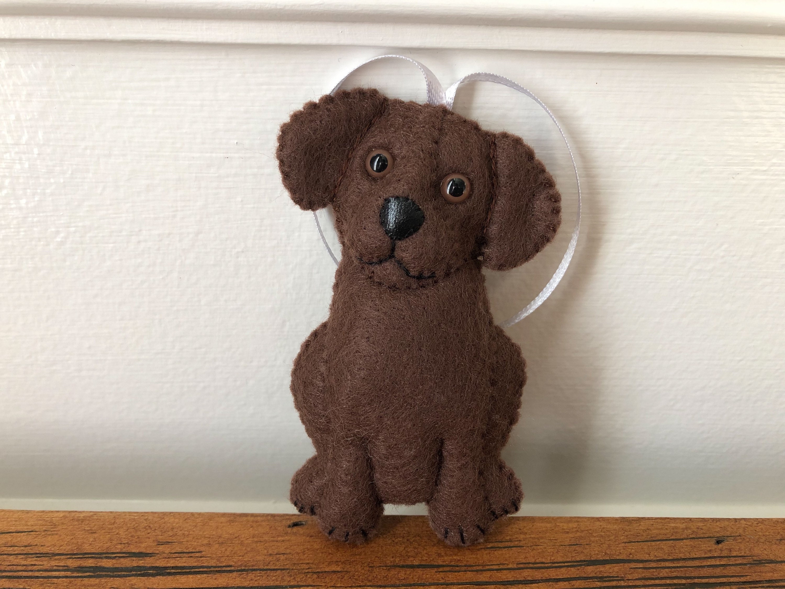 Labrador Retriever Puppy Ornament Lab Felt Ornament Black Lab Etsy