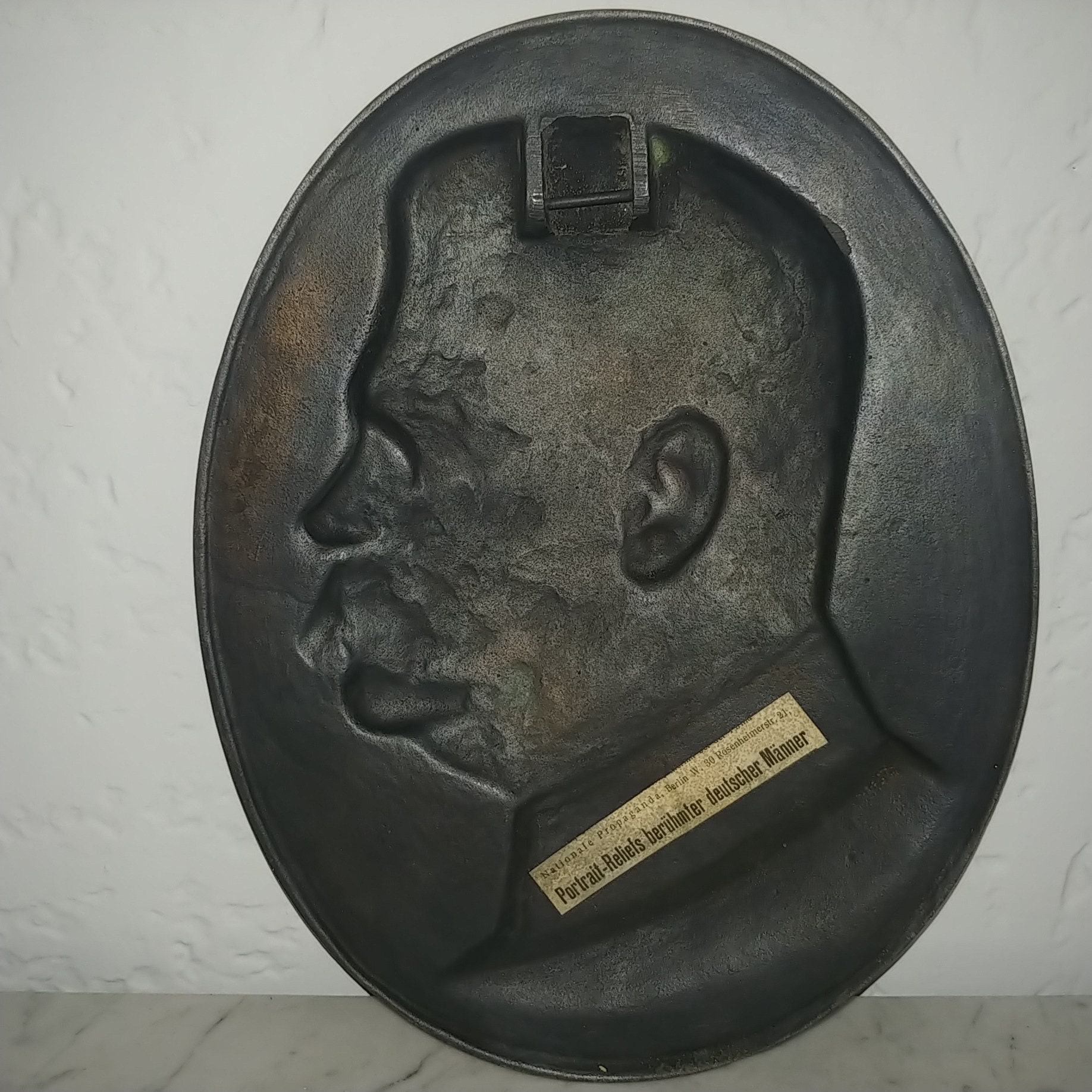 Large militaria bronze relief plaque of German General and Etsy