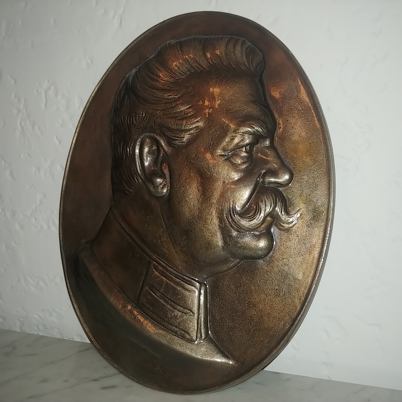 Large Militaria Bronze Relief Plaque of German General & Etsy