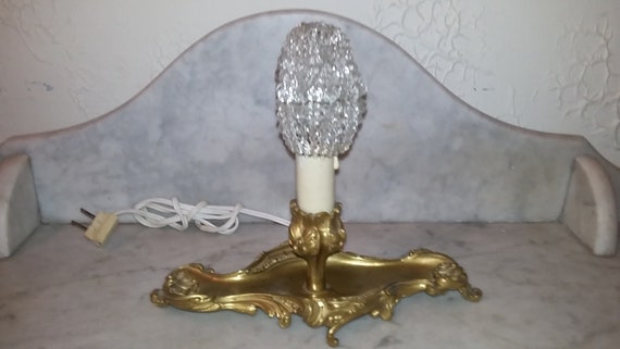 Antique French Louis Xv Gilt Bronze Desk Table Lamp With Etsy