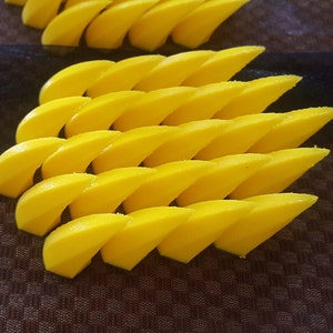 Cosplay / Costume 24 Dragon Scales Fabric Swatch with 24 Scales Yellow