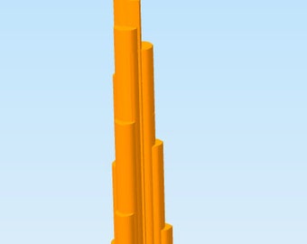 World's Tallest Building - Burj Khalifa - 3D Printed Building