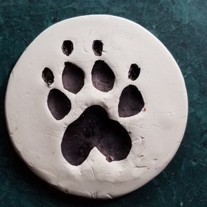 Pet Paw Print 3D Printed Reproduction // Keepsake // Dog or Cat Ornament image 2