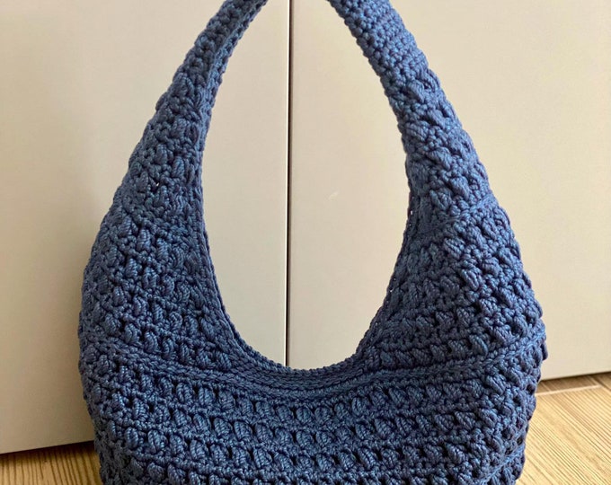 CROCHET PATTERN MALMO Bag Crochet Bag Pattern Wool Bag crochet purse  woman bag shopping bag summer bag beach bag, handbag Raffia Bag