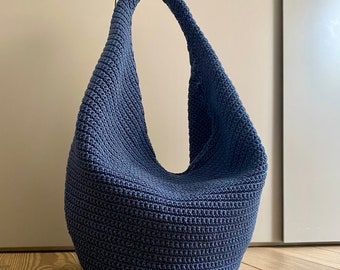 MAXIHOBO MOTIF AU CROCHET Sac en laine au crochet Sac à main au crochet pour femme, sac shopping, sac d'été, sac de plage, sac à main