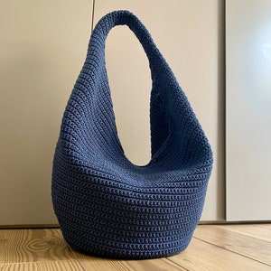 HÄKELMUSTER MAXIHOBO Tasche Häkeltasche Muster Wolltasche Häkeltasche Damentasche Einkaufstasche Sommertasche Strandtasche, Handtasche Bild 1