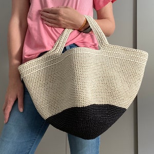 HÄKELANLEITUNG GRANADA Tasche Häkeltasche Muster Wolltasche Häkeltasche Damentasche Einkaufstasche Sommertasche Strandtasche Handtasche gehäkelt