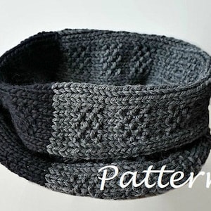 KNITTING PATTERN Seamless Knit Infinity Scarf Pattern Cowl Scarf Pattern Scarf Loop Eternity Scarf Crochet Pattern Knit Scarves Pattern