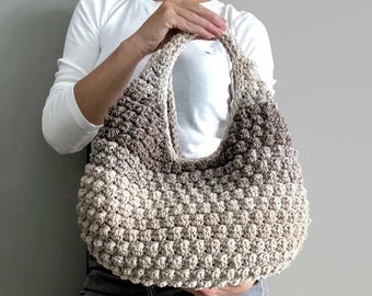 MOTIF AU CROCHET Sac ronda Sac au crochet Sac à main en laine au crochet Sac à main pour femme, sac shopping, sac d'été, sac de plage, sac à main