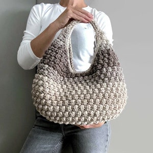 HÄKELANLEITUNG Ronda Bag Häkeltasche Muster Wolltasche Häkeltasche Damentasche Einkaufstasche Sommertasche Strandtasche Handtasche
