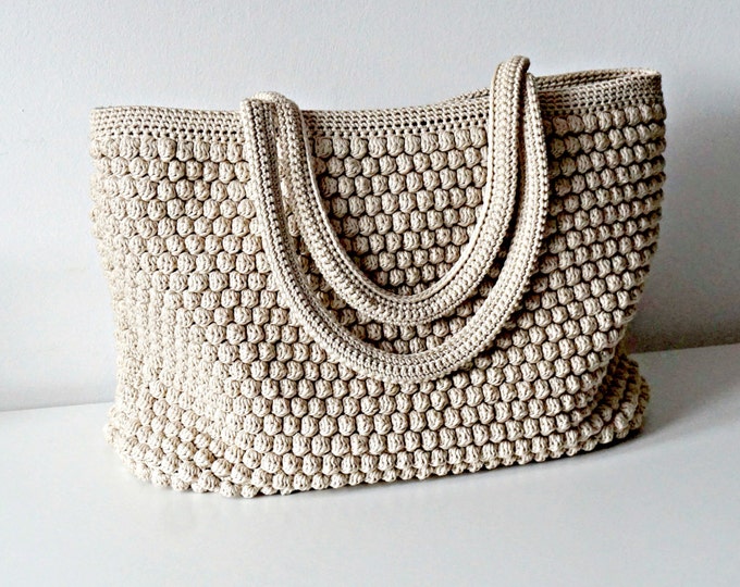 CROCHET PATTERN Crochet Bag Pattern Tote Pattern crochet purse  woman bag, shopping bag, summer bag beach bag, handbag, crochet shoulder bag