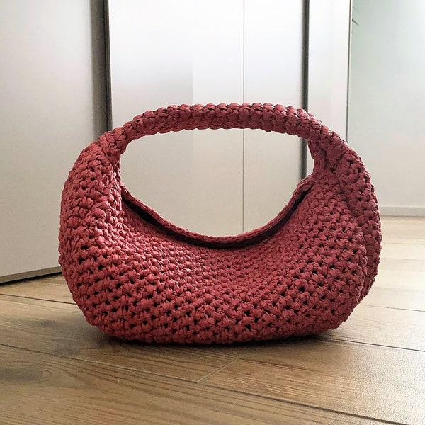 CROCHET PATTERN MATERA Crochet Bag Pattern Raffia Bag crochet purse  woman bag shopping bag summer bag beach bag, handbag