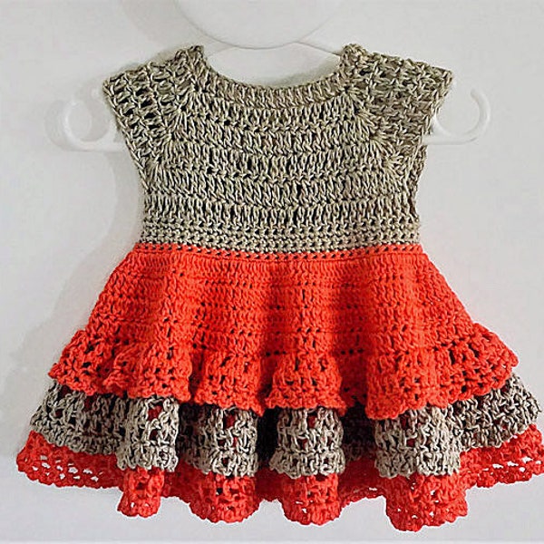 Crochet PATTERN Baby Dress Pattern Crochet Girl Dress Pattern Baby Girl Clothes Crochet Baby Dress PATTERN PDF (sizes up to 8 years)