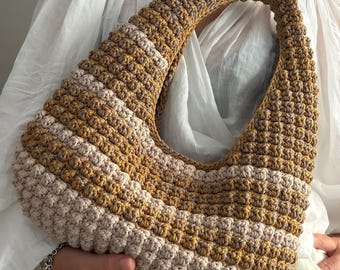 CROCHET PATTERN NIZZA Bag Crochet Bag Pattern Wool Bag crochet purse  woman bag shopping bag summer bag beach bag, handbag