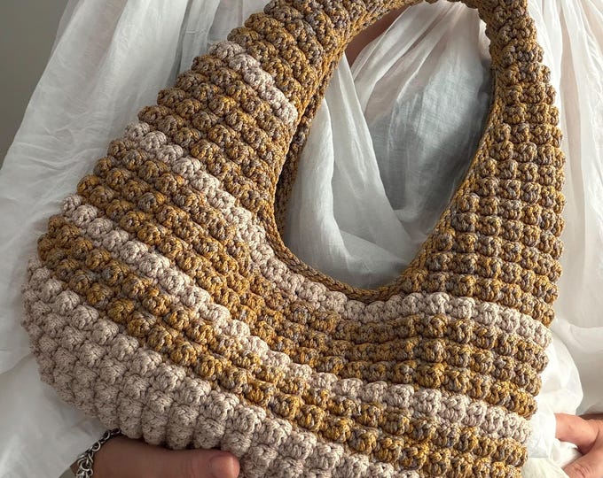 CROCHET PATTERN NIZZA Bag Crochet Bag Pattern Wool Bag crochet purse  woman bag shopping bag summer bag beach bag, handbag