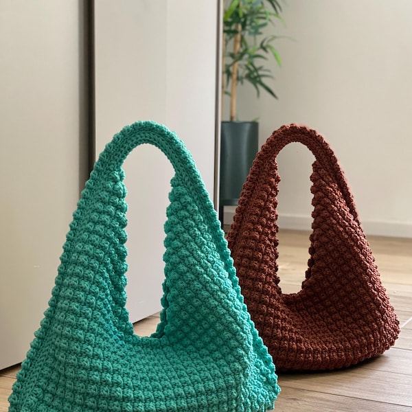 CROCHET PATTERN Luana Bag Crochet Bag Pattern Tote Pattern crochet purse  woman bag, shopping bag, summer bag beach bag, handbag