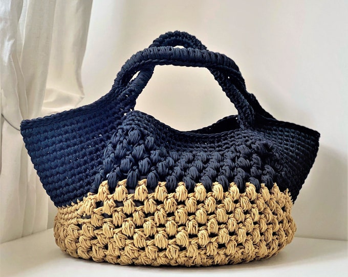 CROCHET PATTERN Valencia Bag Crochet Bag Tote Pattern crochet purse  woman bag, shopping bag, summer bag beach bag, handbag
