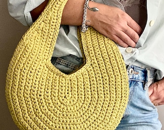 CROCHET PATTERN CLOE Bag Crochet Bag Pattern Wool Bag crochet purse  woman bag shopping bag summer bag beach bag, handbag Raffia Bag