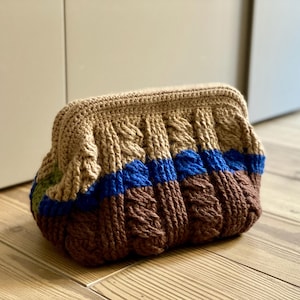 MOTIF AU CROCHET VENUS Clic Clac Bag Motif de sac au crochet Sac à main en laine au crochet pour femme, sac à main, fourre-tout, tuto vidéo