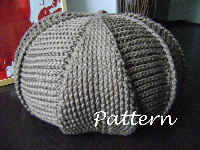 CROCHET PATTERN PDF Pattern Large Crochet Pouf Poof, Ottoman, Footstool, Home Decor, Pillow, Bean Bag, Floor cushion Crochet Pattern image 4