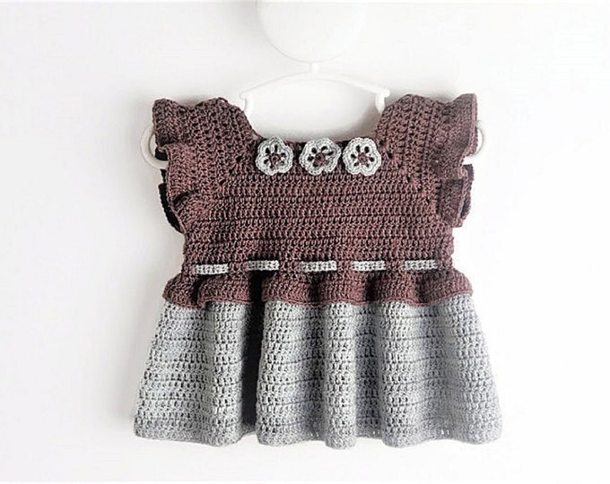 Crochet PATTERN Baby Dress  Dress Pattern Crochet  Newborn Outfit Baby Girl Clothes Crochet Baby Dress PATTERN PDF (sizes up to 4 years)
