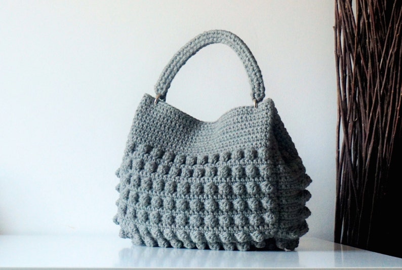 CROCHET PATTERN Crochet Bag Pattern Tote Pattern crochet purse woman bag, shopping bag, summer bag beach bag, handbag, crochet shoulder bag image 1