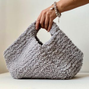 CROCHET PATTERN NUVOLA Bag Crochet Bag Pattern Tote Pattern crochet purse  woman bag, shopping bag, handbag, fur