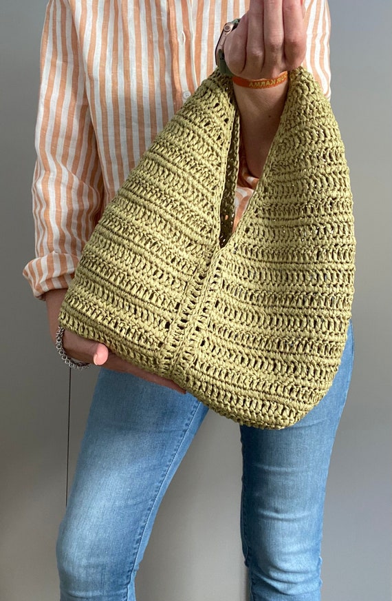 CROCHET PATTERN ZAIRA Bag Crochet Bag Pattern Wool Bag crochet purse  woman bag shopping bag summer bag beach bag, handbag