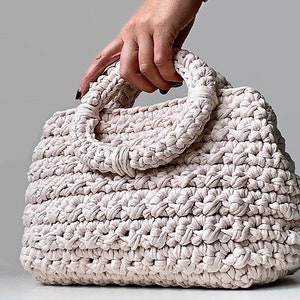 CROCHET PATTERN  Essi Bag Crochet Bag Pattern Tote Pattern  woman bag, shopping bag, summer bag beach bag, handbag, crochet shoulder bag