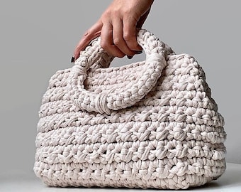 PATRON AU CROCHET Essi Bag Crochet Bag Pattern Tote Pattern sac femme, sac shopping, sac d'été sac de plage, sac à main, sac porté épaule au crochet