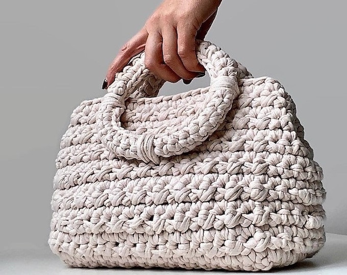 CROCHET PATTERN  Essi Bag Crochet Bag Pattern Tote Pattern  woman bag, shopping bag, summer bag beach bag, handbag, crochet shoulder bag