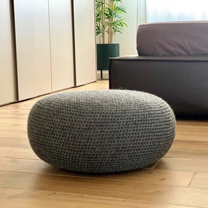 CROCHET PATTERN Eskimo Pouffe Video Tutorial Diy Tutorial Crochet Pouf Poof, Ottoman, Footstool, Home Decor, Pillow, Bean Bag, Floor cushion