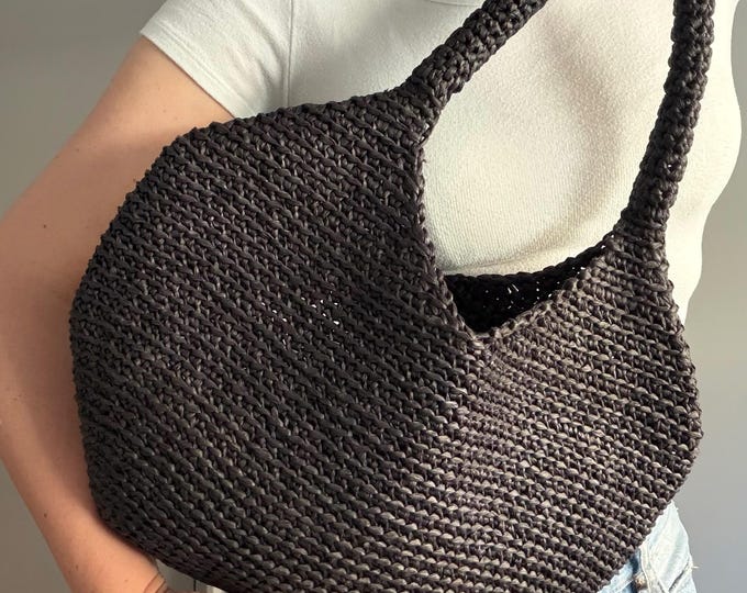 CROCHET PATTERN BELL Bag Crochet Bag Pattern Wool Bag crochet purse  woman bag shopping bag summer bag beach bag, handbag Raffia Bag