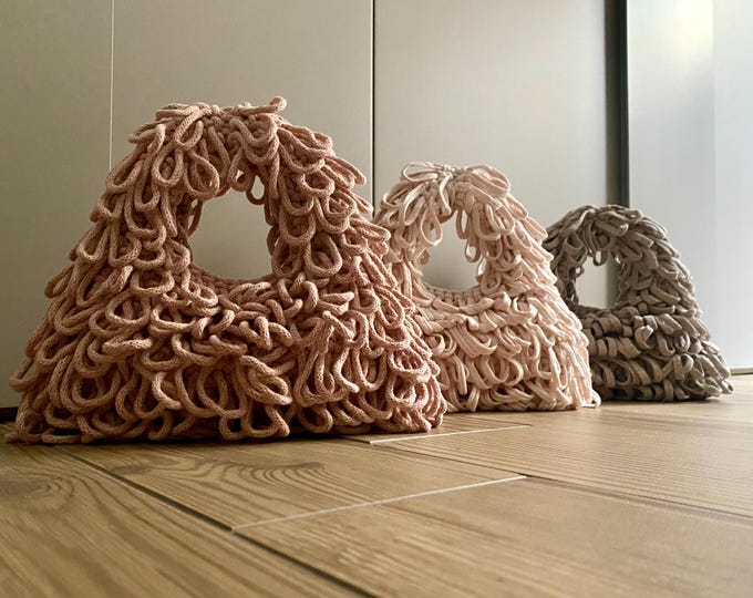 CROCHET PATTERN Mini FRINGE Bag Crochet Bag Pattern Tote Pattern crochet purse  woman bag, shopping bag, summer bag beach bag, handbag