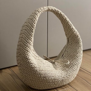 PATRON AU CROCHET Sac en laine au crochet Sac à main au crochet pour femme, sac shopping, sac d'été, sac de plage, sac à main