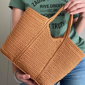 MOTIF AU CROCHET Camelia Bag Crochet Bag Pattern Tote Pattern sac à main au crochet pour femme