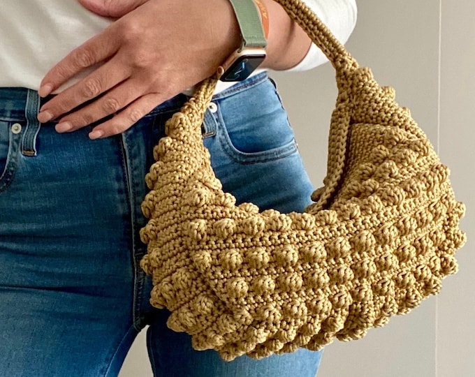 CROCHET PATTERN MINIMEArgo Bag Crochet Bag Pattern Wool Bag crochet purse  woman bag shopping bag summer bag beach bag, handbag