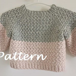 CROCHET PATTERN Crochet Baby Sweater Baby Pullover Easy Crochet - Etsy